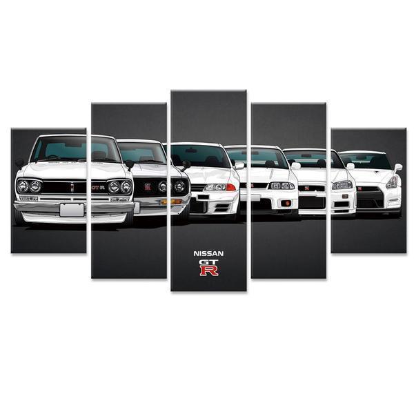 Nissan Skyline GTR Sports Car Canvas Wall Art