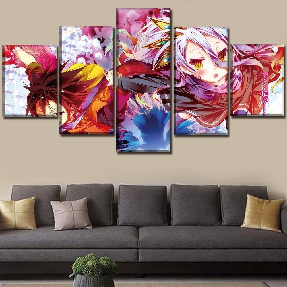 No Game No Life Shiro And Sora Anime Canvas Wall Art