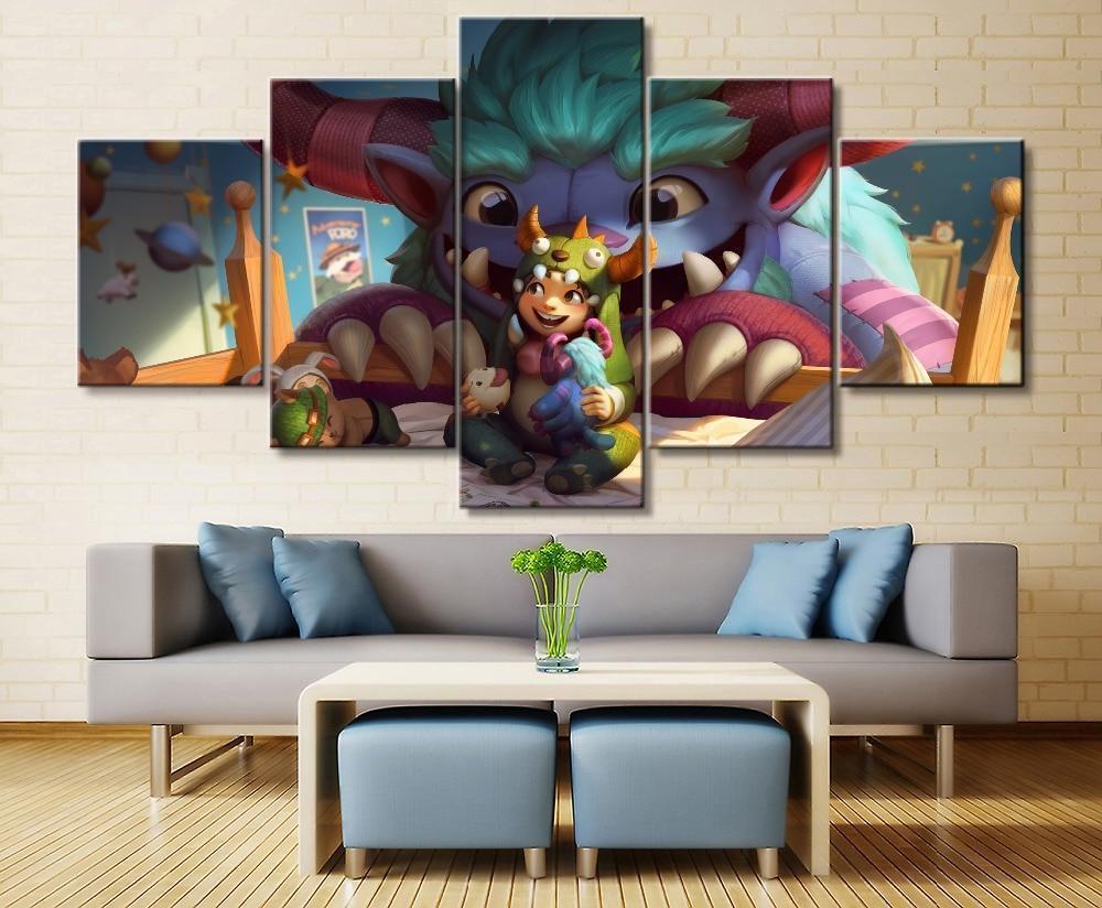 LOL League Of Legends Nunu 4 Gaming Canvas Wall Art