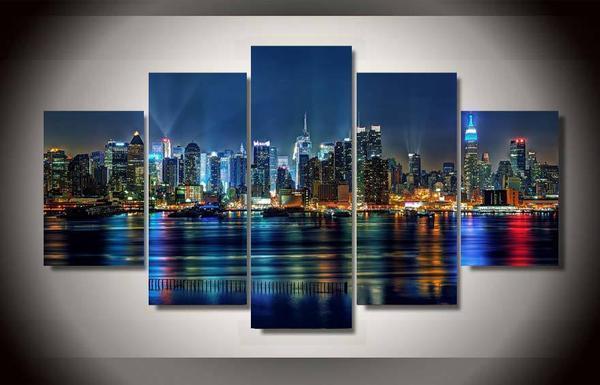 Nyc Cityscape New York City Nature Canvas Wall Art