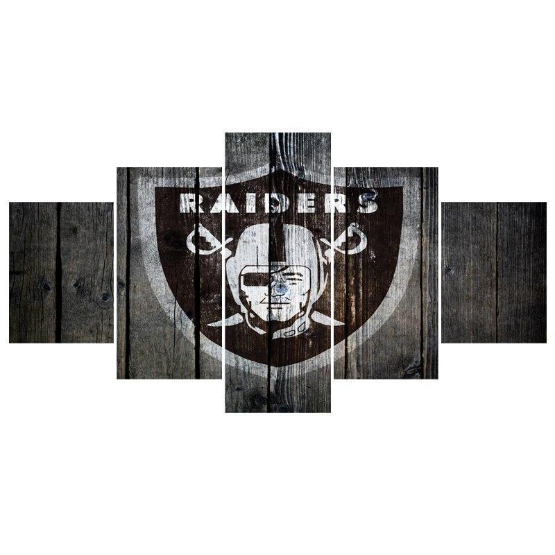 Oakland Raiders Logo Poster 4  Football Canvas Wall Art