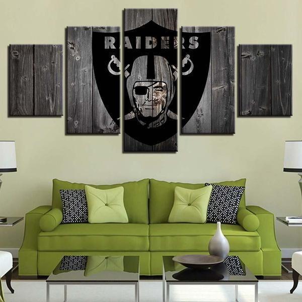 Oakland Raiders  Football Canvas Wall Art