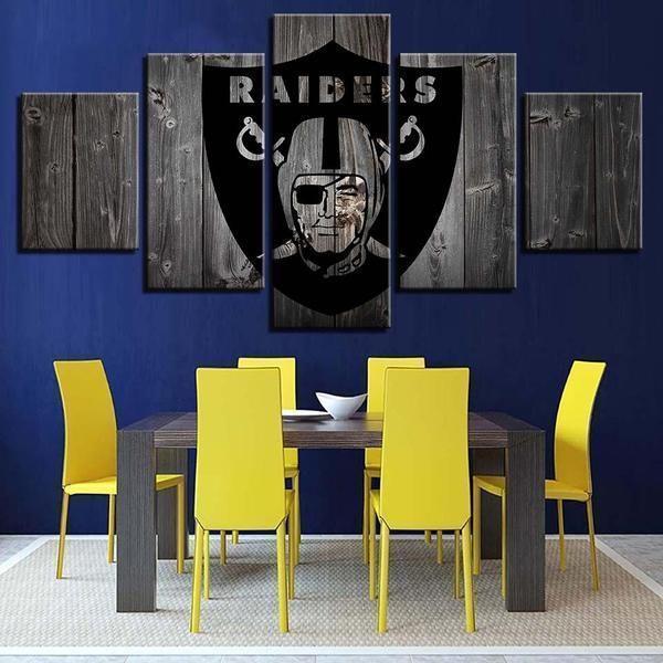 Oakland Raiders  Football Canvas Wall Art