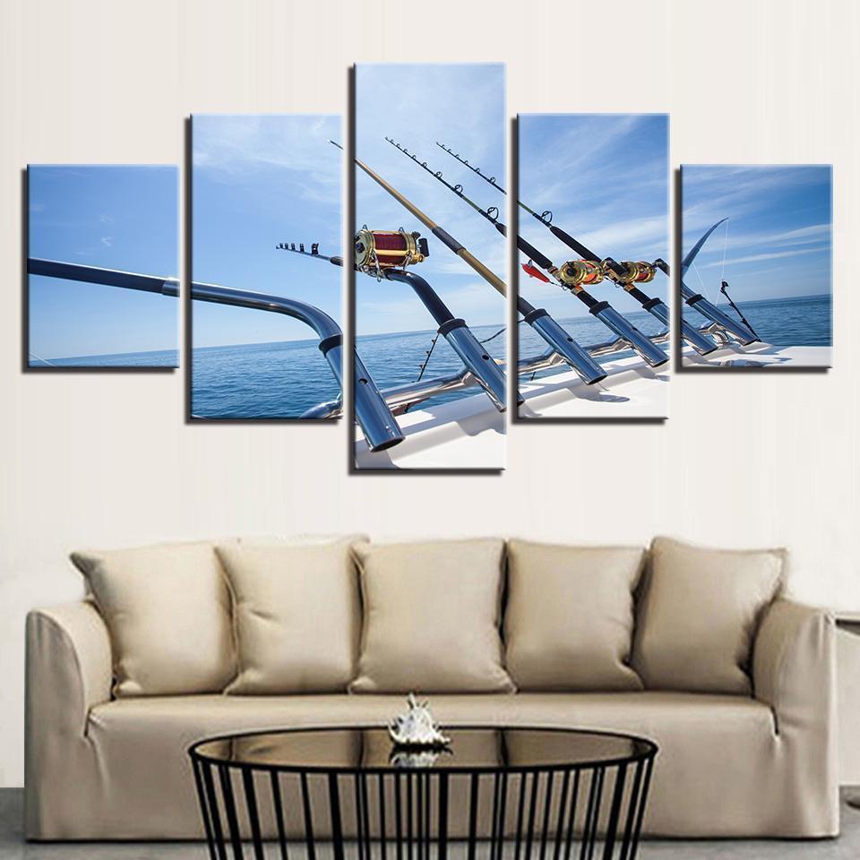 Off Shore Deep Water Fishing Sport Canvas Wall Art