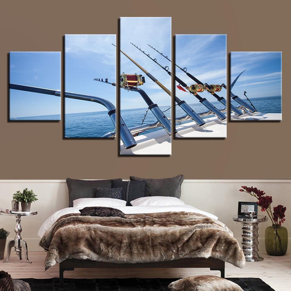 Off Shore Deep Water Fishing Sport Canvas Wall Art