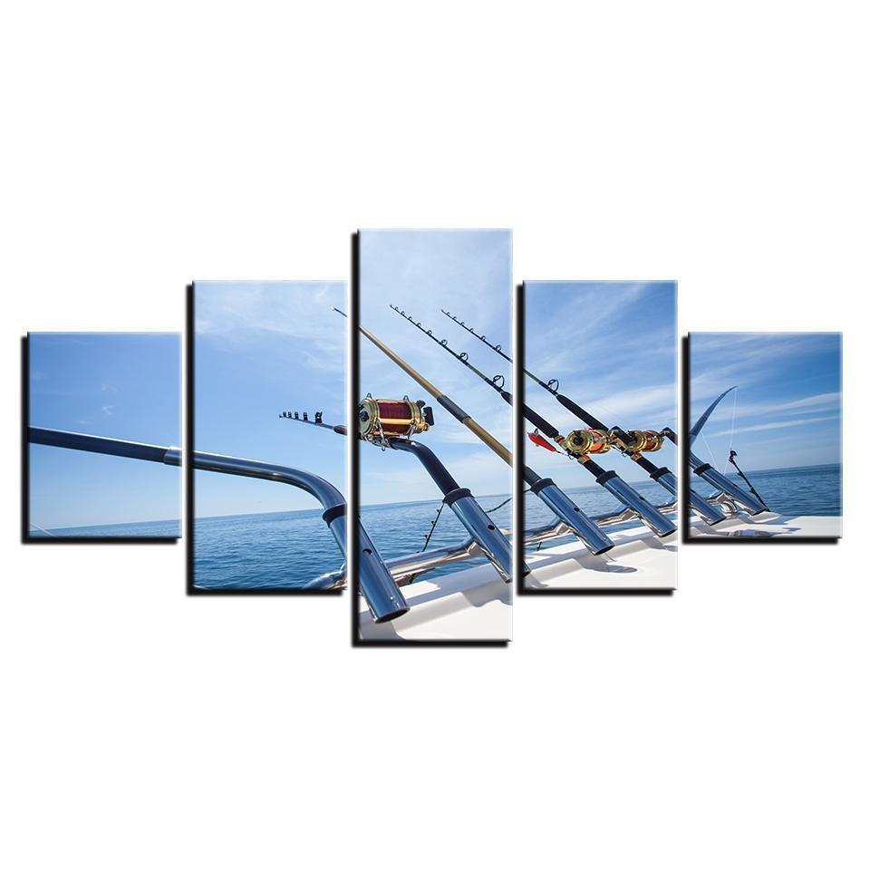 Off Shore Deep Water Fishing Sport Canvas Wall Art