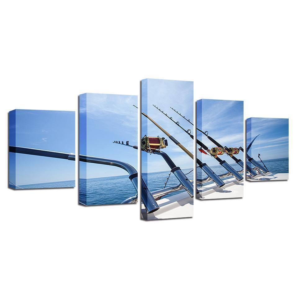 Off Shore Deep Water Fishing Sport Canvas Wall Art