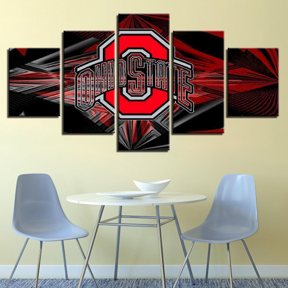 Ohio State Buckeyes Football Sport Canvas Wall Art