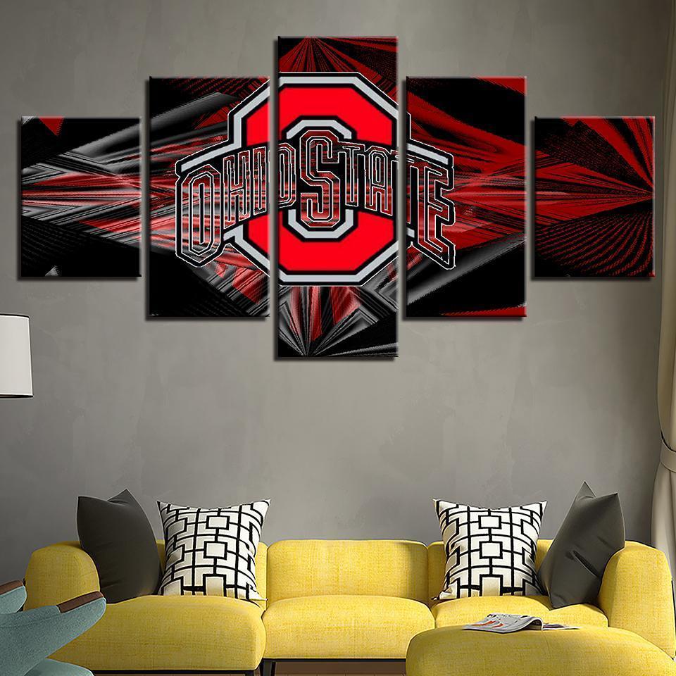 Ohio State Buckeyes Football Sport Canvas Wall Art