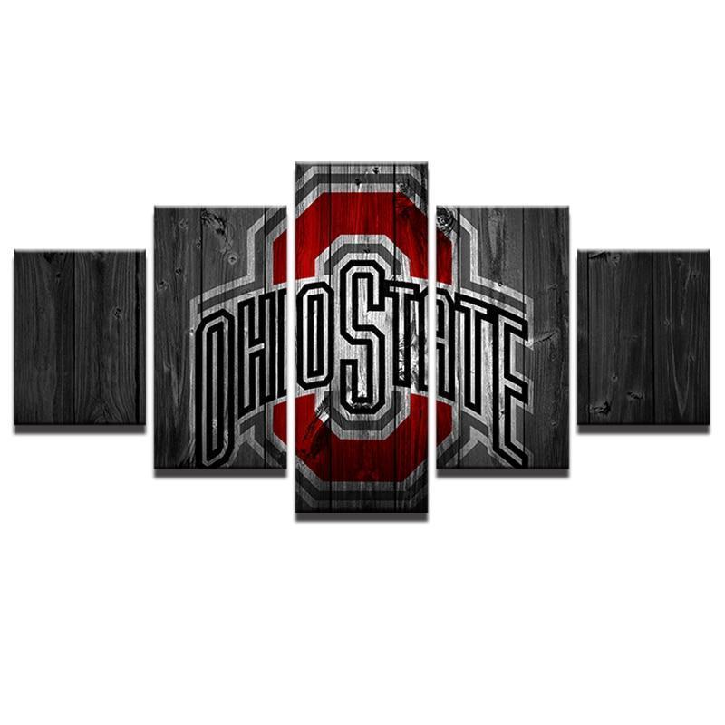 Ohio State USA Football Team Canvas Wall Art