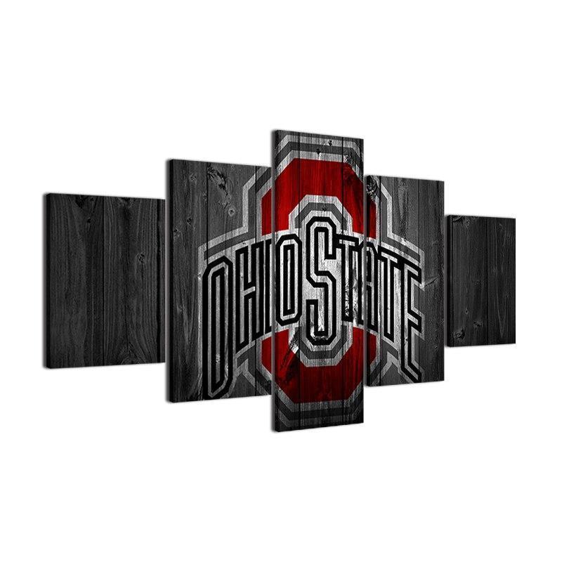 Ohio State USA Football Team Canvas Wall Art