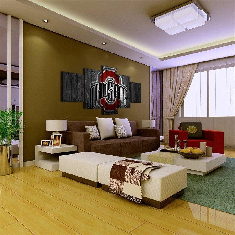 Ohio State USA Football Team Canvas Wall Art