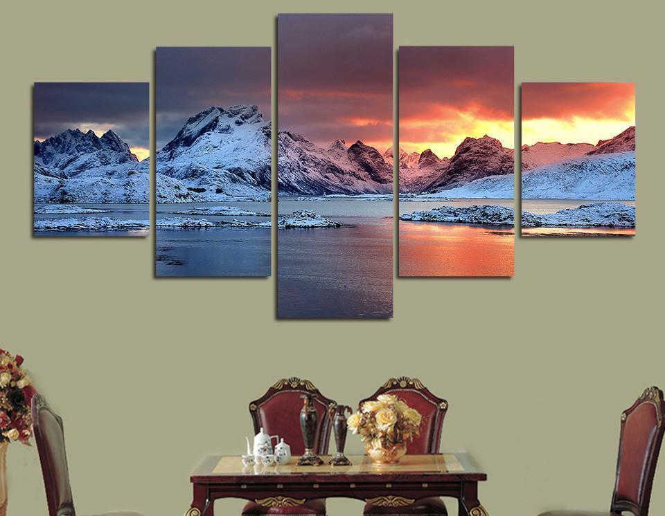 Okulsarlon In Iceland Nature Canvas Wall Art