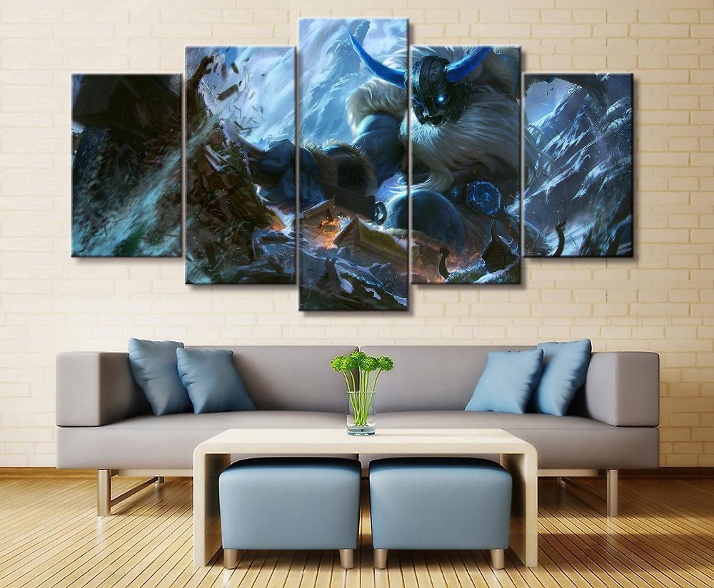LOL League Of Legends Olaf Gaming Canvas Wall Art