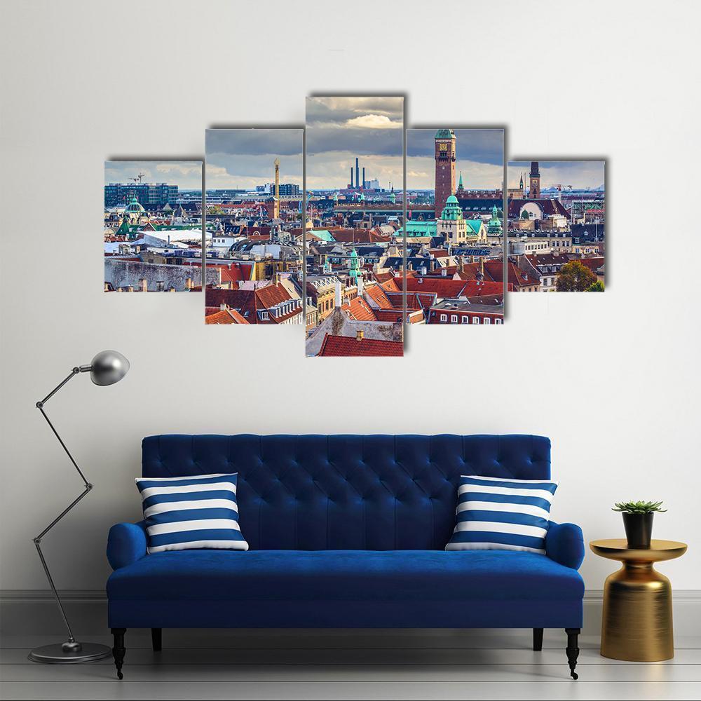 Old City Skyline Of Copenhagen Nature Canvas Wall Art