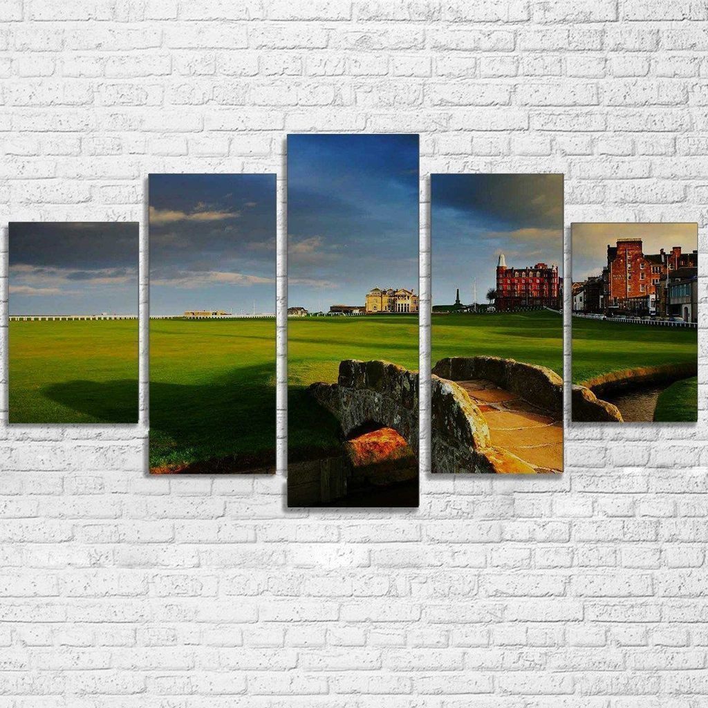 Old Course At St Andrewsnature Canvas Wall Art