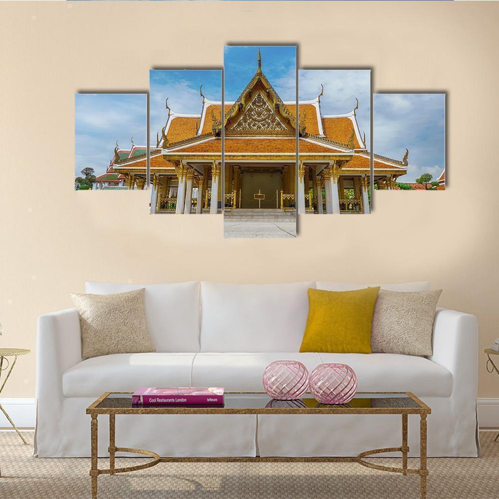 One Landmark Of Mahajetsadabodin Royal Pavilion Religion Canvas Wall Art