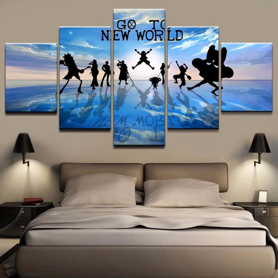 One Piece Black Shadow Character  Anime Canvas Wall Art