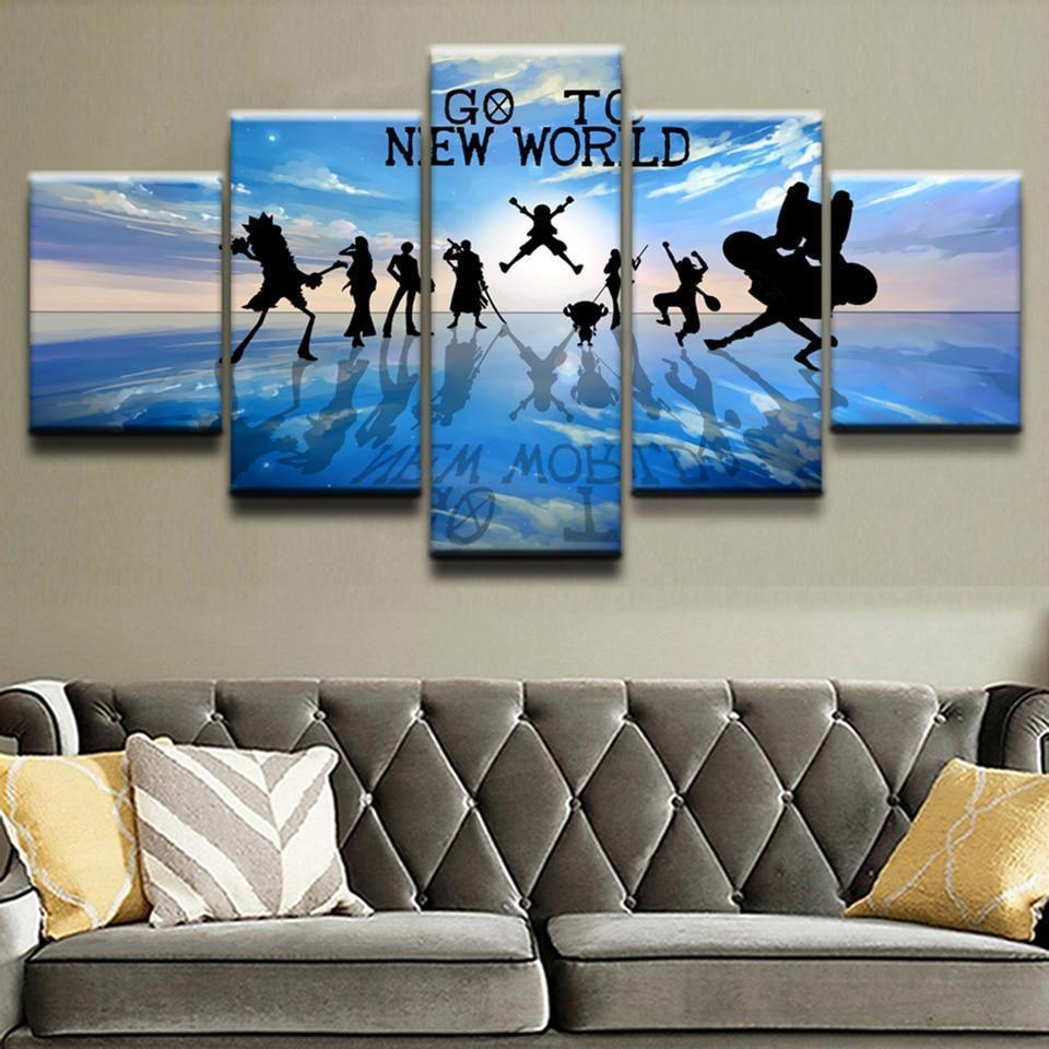One Piece Black Shadow Character  Anime Canvas Wall Art