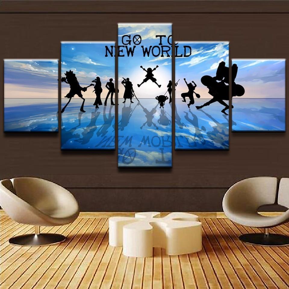 One Piece Black Shadow Character  Anime Canvas Wall Art