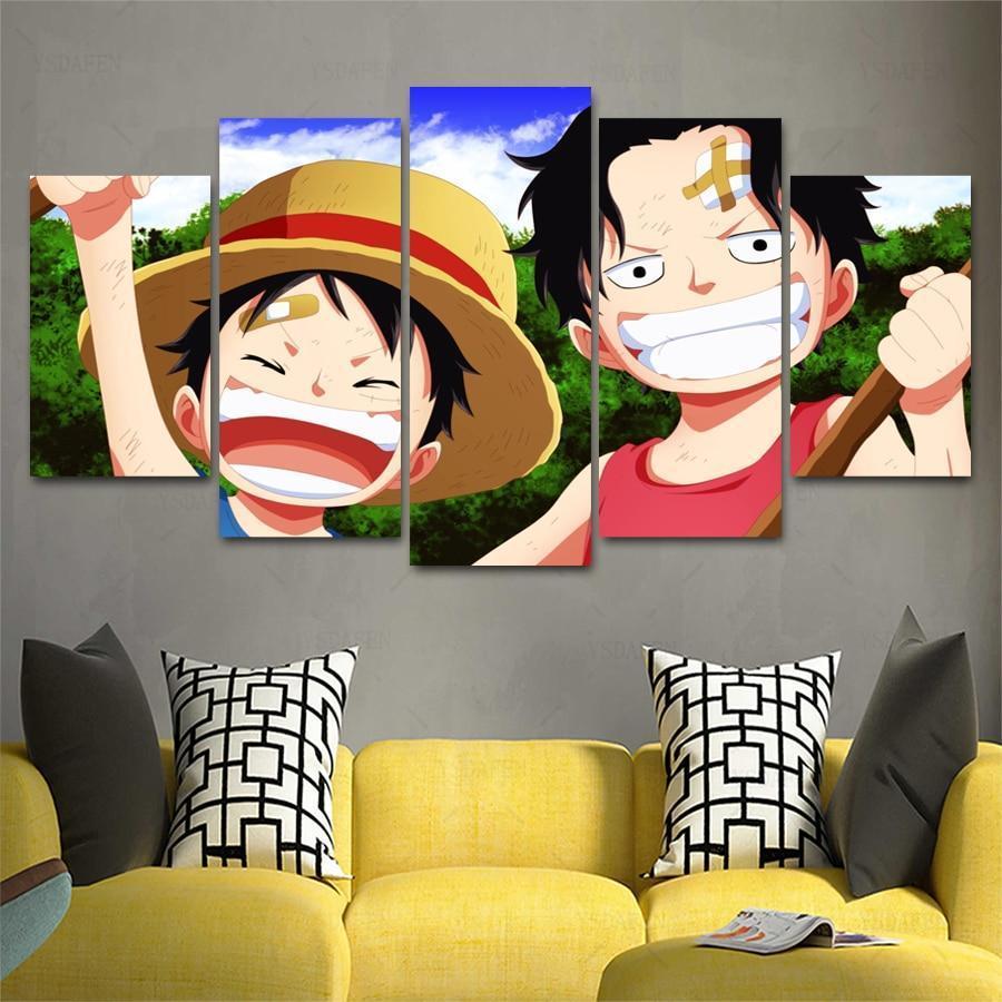 One Piece Cartoon Anime Canvas Wall Art