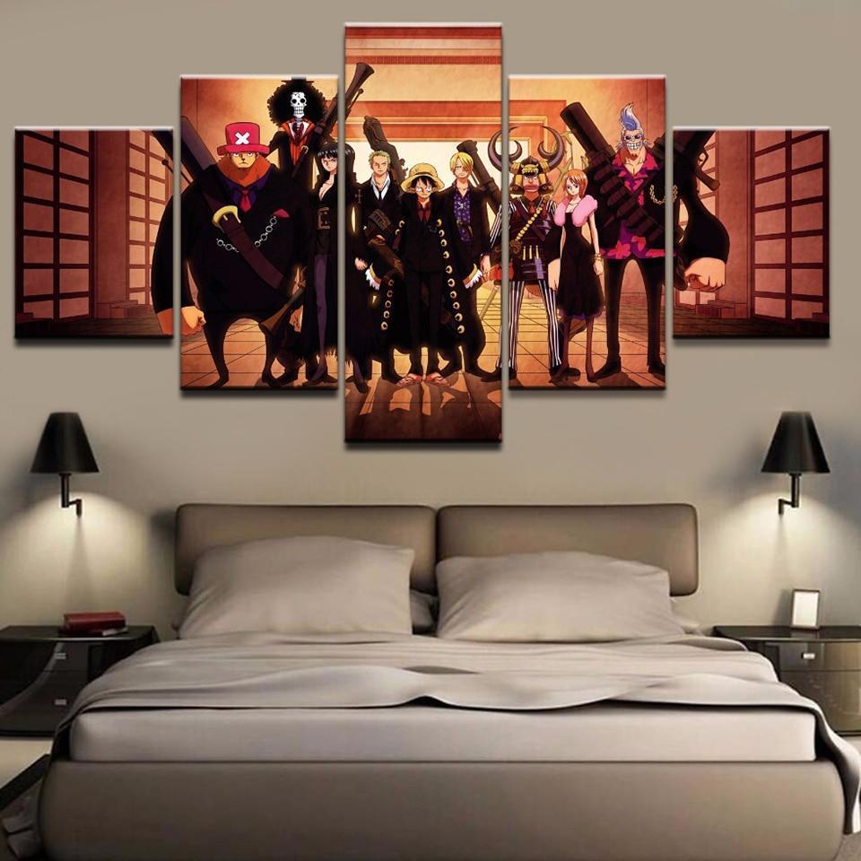 One Piece Characters 2 Anime Canvas Wall Art