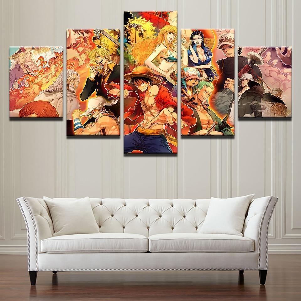 ONE PIECE Characters Anime Canvas Wall Art