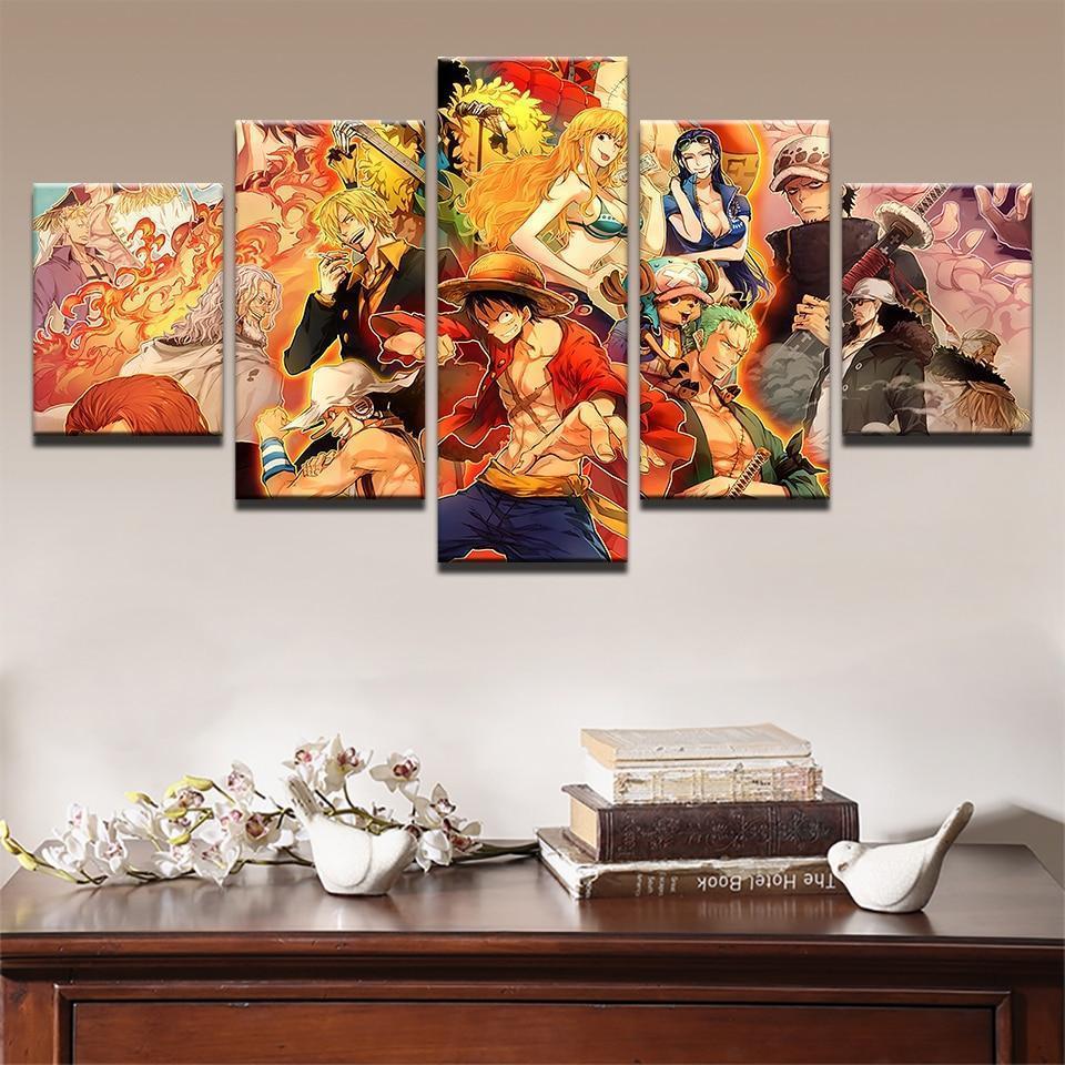 ONE PIECE Characters Anime Canvas Wall Art