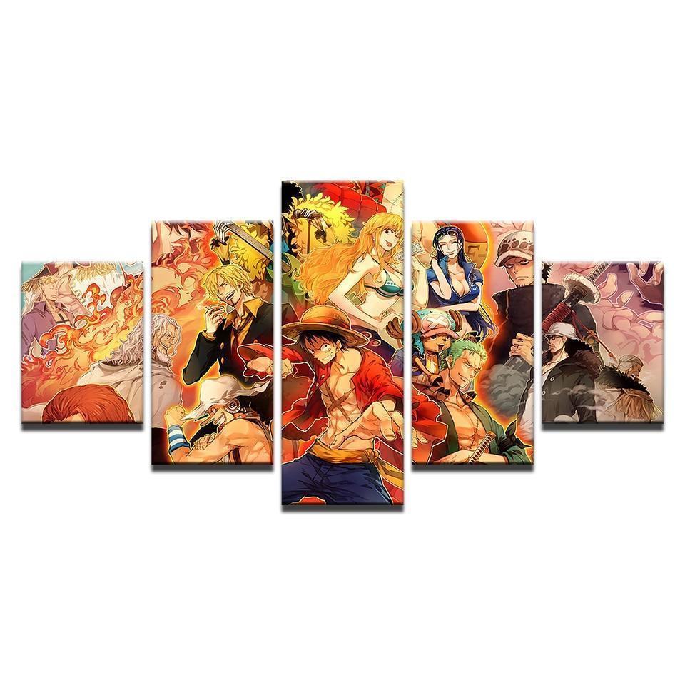 ONE PIECE Characters Anime Canvas Wall Art