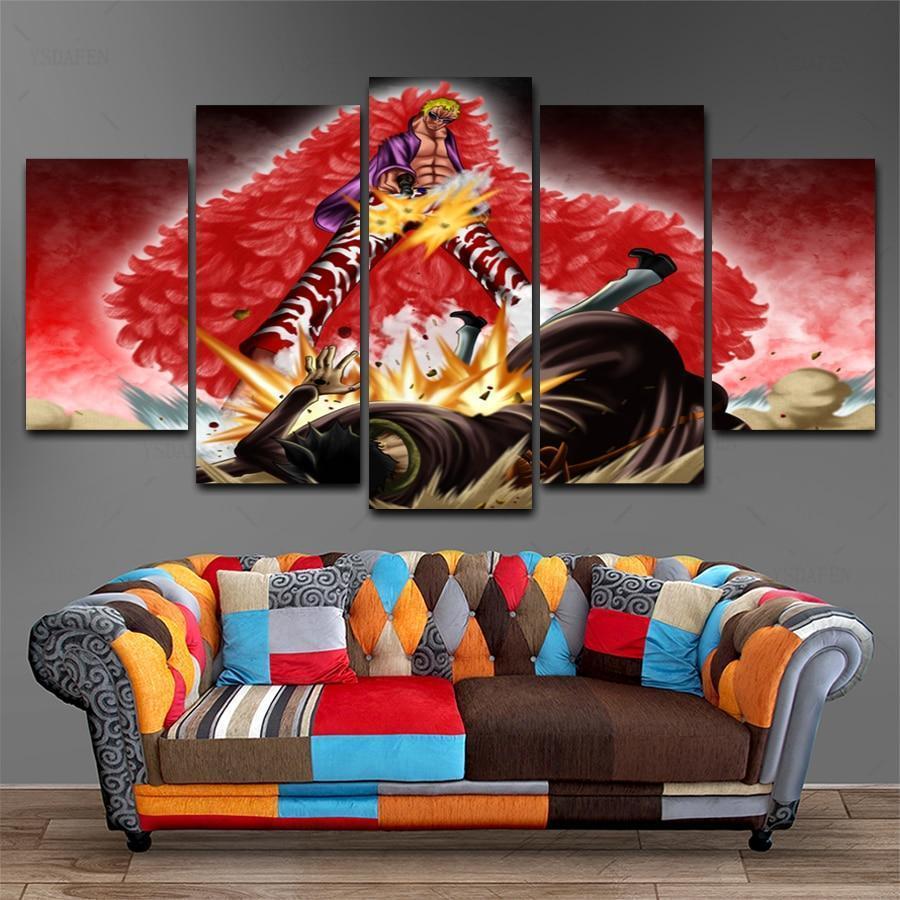 One Piece: Doflamingo Anime Canvas Wall Art