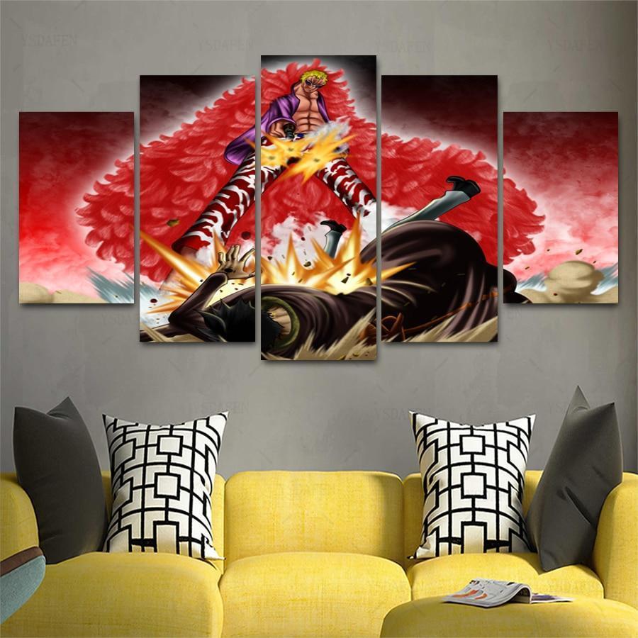One Piece: Doflamingo Anime Canvas Wall Art