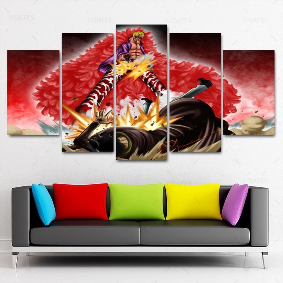 One Piece: Doflamingo Anime Canvas Wall Art