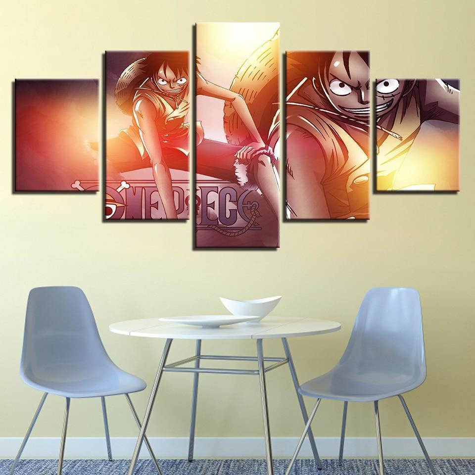 One Piece: Luffy Anime Canvas Wall Art