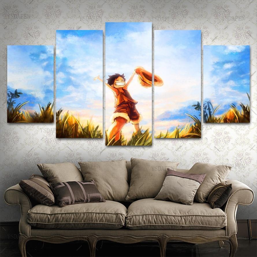 One Piece:Luffy Minion Picture Anime Canvas Wall Art