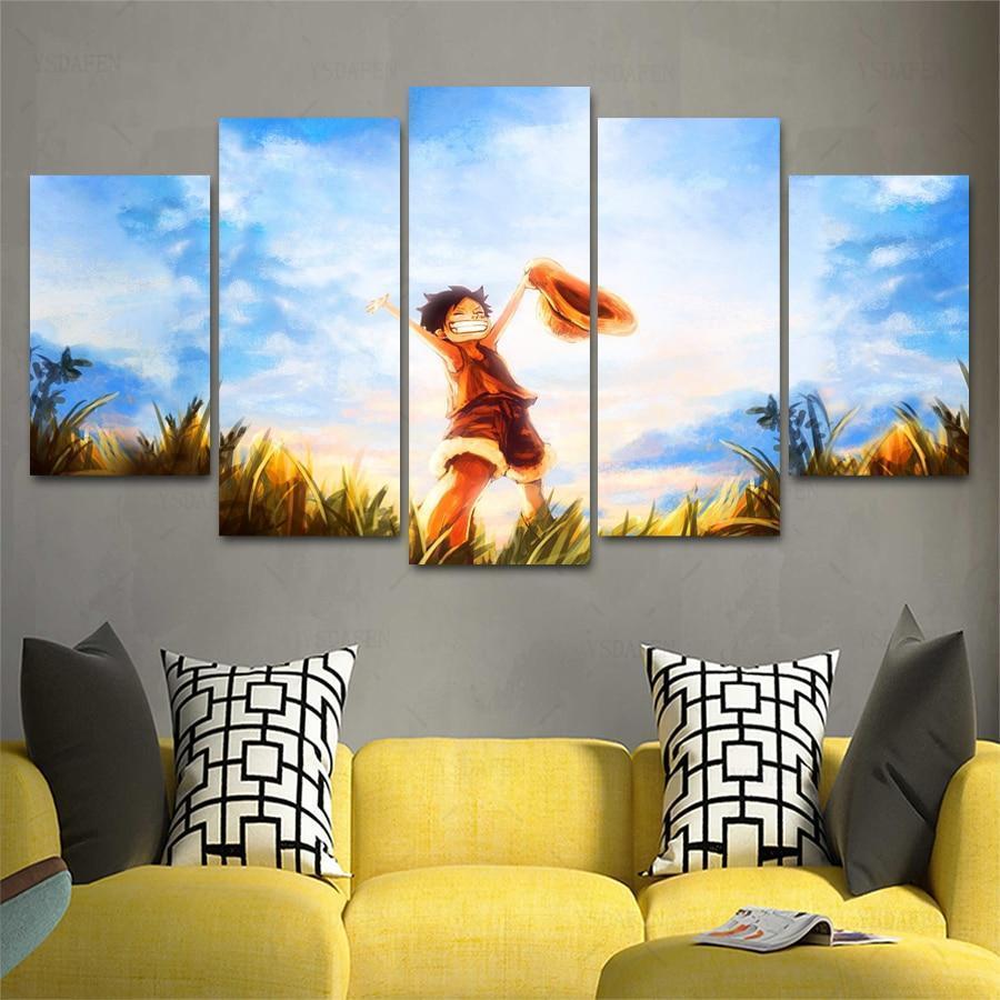 One Piece:Luffy Minion Picture Anime Canvas Wall Art