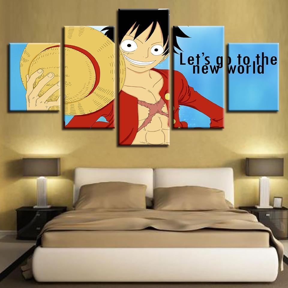 One Piece: Luffy's Quote Anime Canvas Wall Art