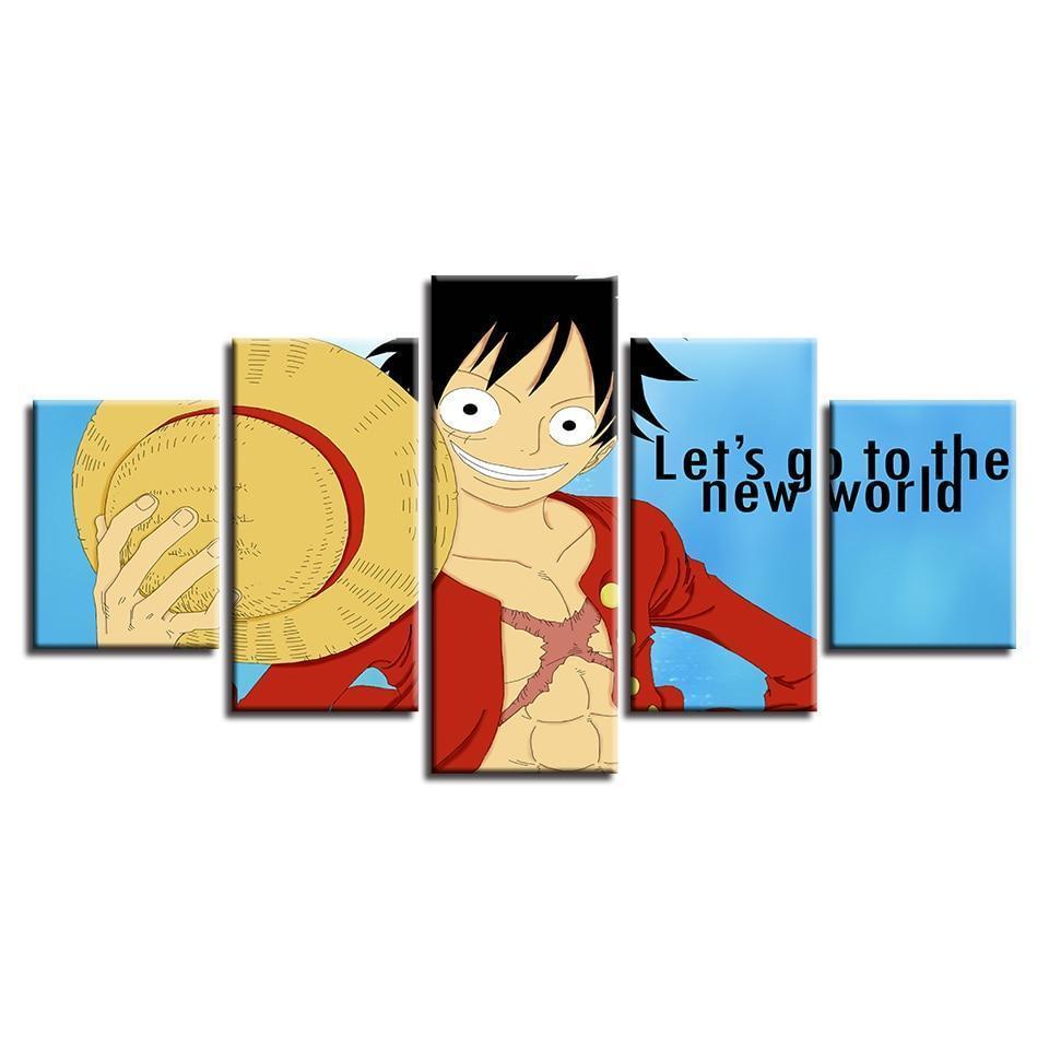 One Piece: Luffy's Quote Anime Canvas Wall Art