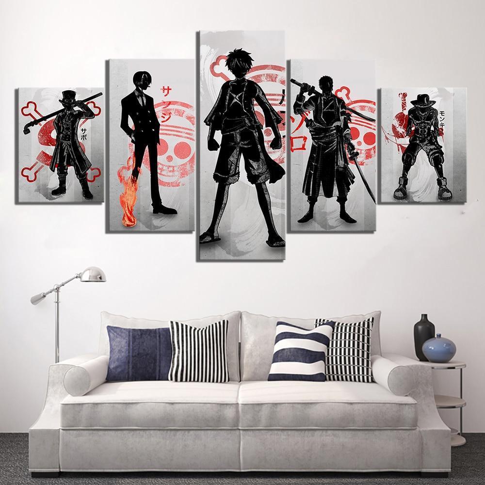 One Piece Monkey D. Luffy Poster Anime Canvas Wall Art