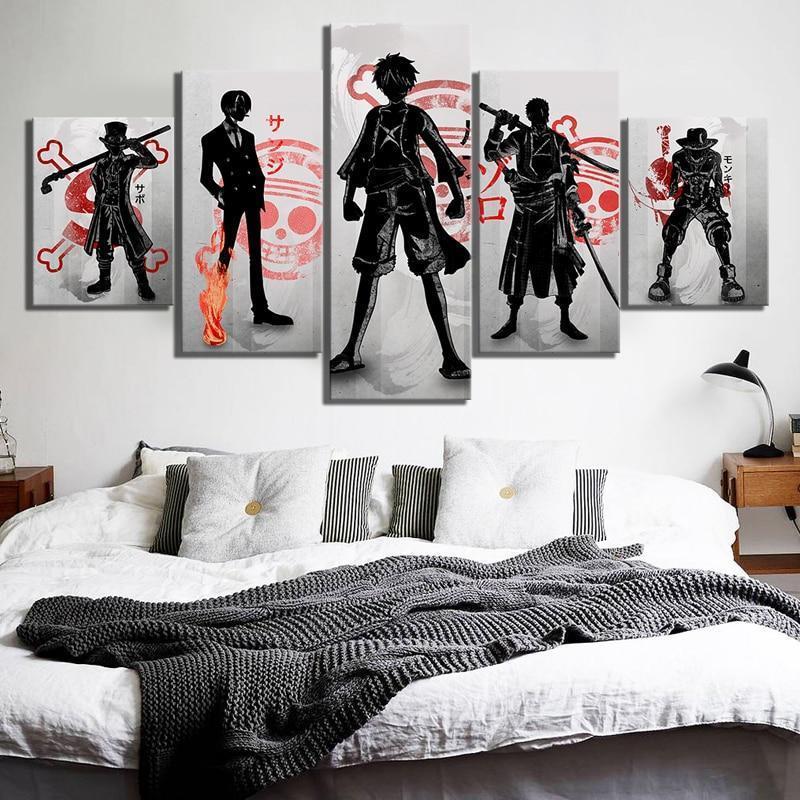 One Piece Monkey D. Luffy Poster Anime Canvas Wall Art