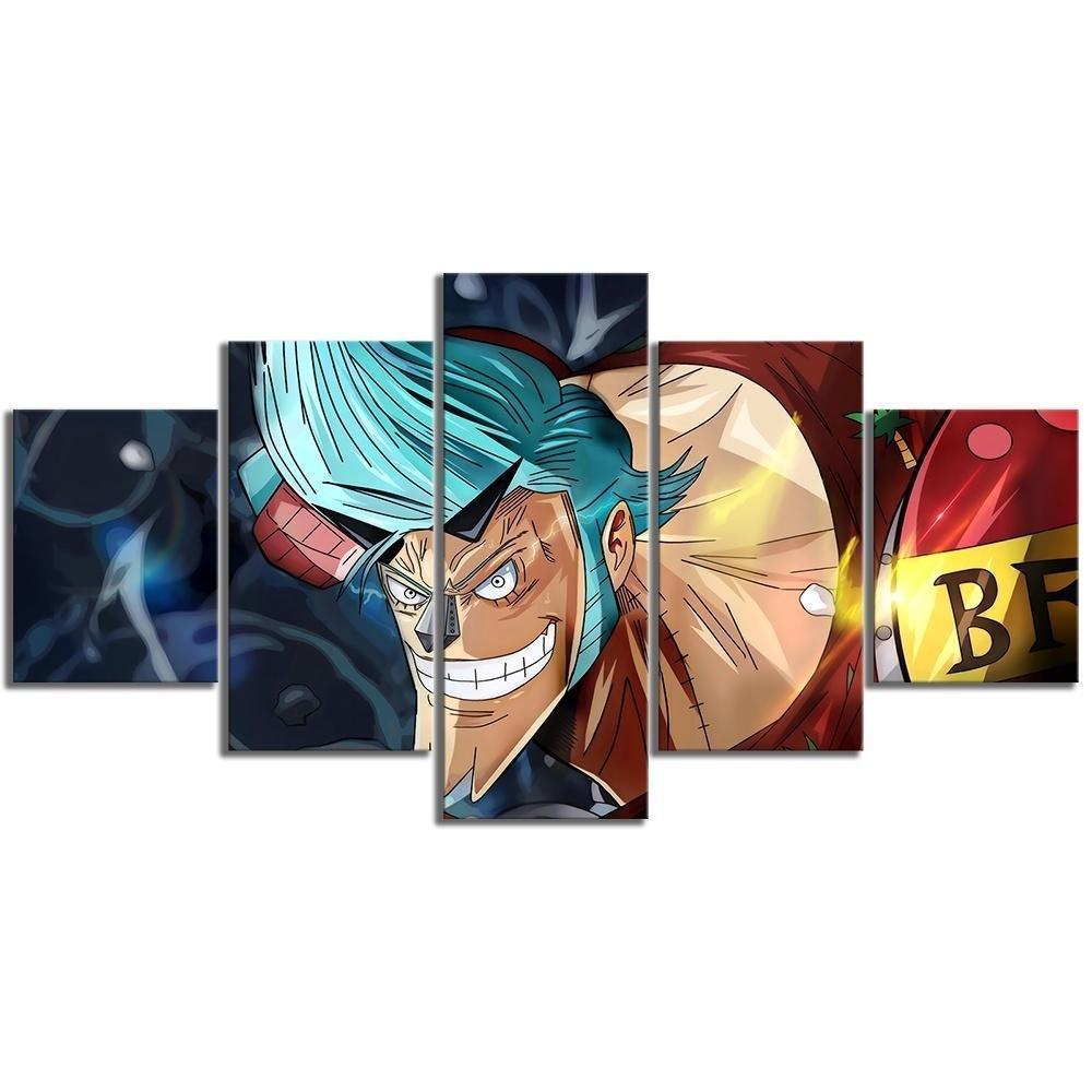 One Piece Robot Franky Anime Canvas Wall Art