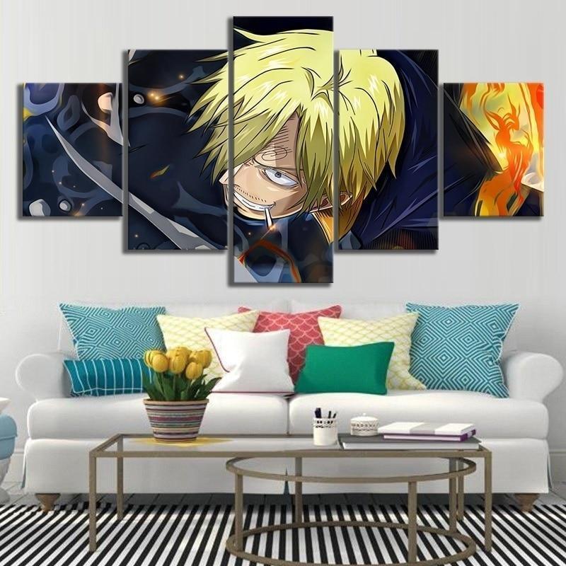 One Piece Vinsmoke Sanji  Anime Canvas Wall Art
