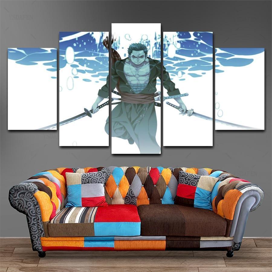 One Piece: Zozo In The Sea Anime Canvas Wall Art