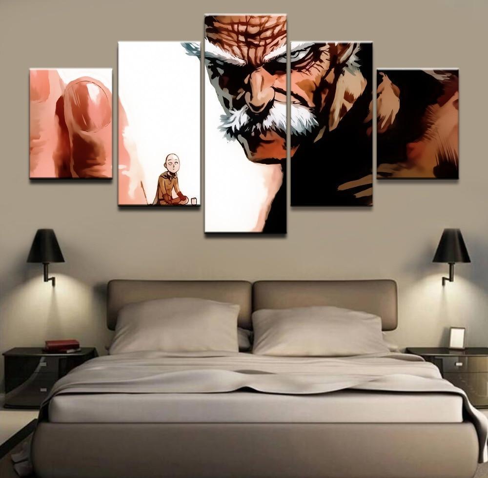 One Punch Man Bang 'Silver Fang' Anime Canvas Wall Art