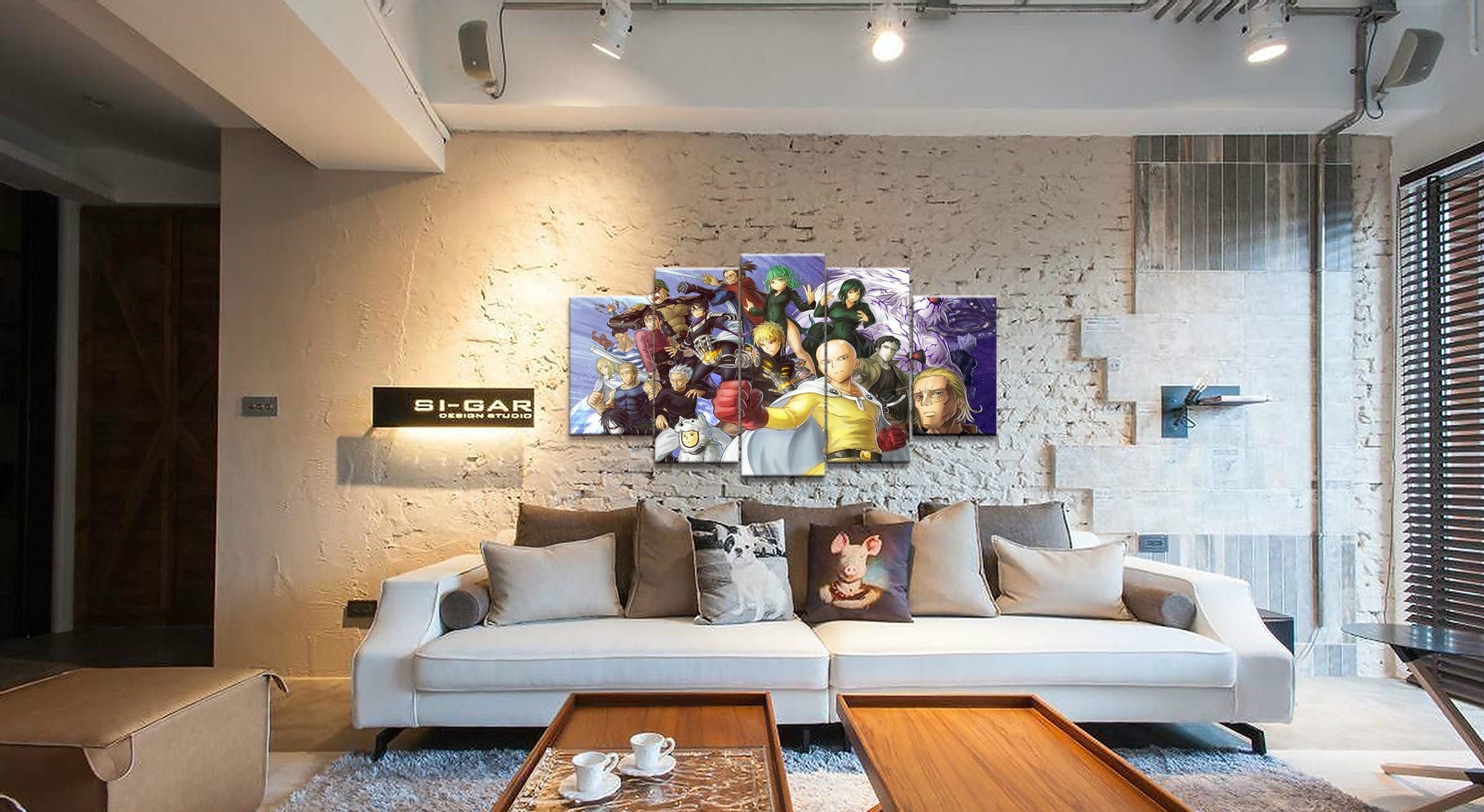 One Punch Man Characters 5 Anime Canvas Wall Art