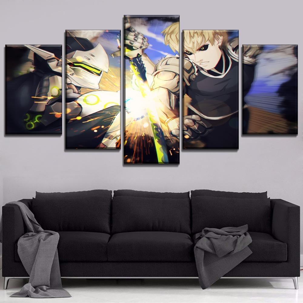 One Punch Man Genos 'Demon Cyborg' 2 Anime Canvas Wall Art