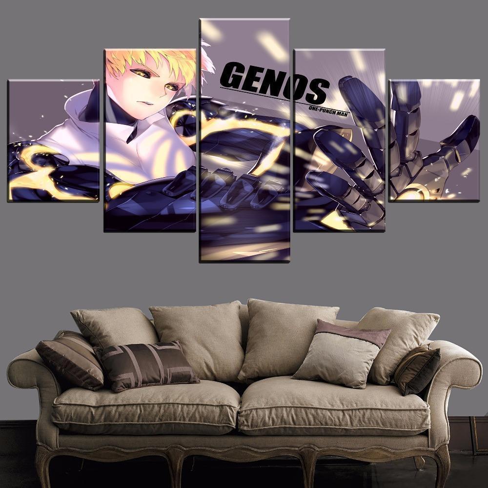 One Punch Man Genos 'Demon Cyborg' 5 Anime Canvas Wall Art