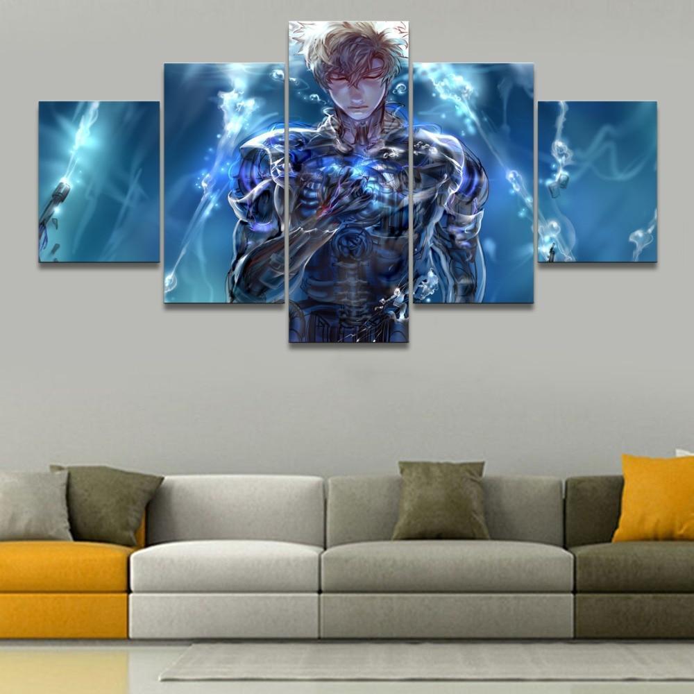 One Punch Man Genos 'Demon Cyborg' 8 Anime Canvas Wall Art