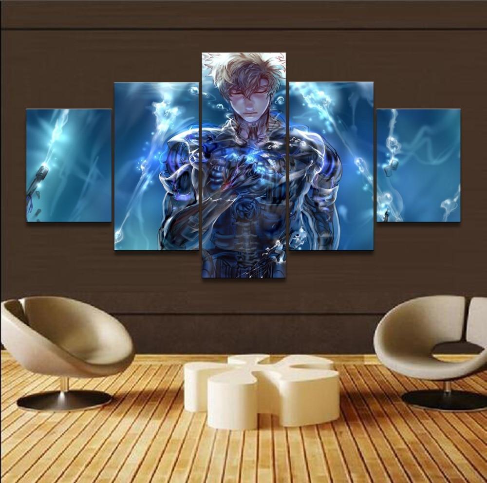 One Punch Man Genos 'Demon Cyborg' 8 Anime Canvas Wall Art