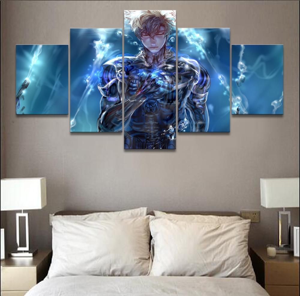 One Punch Man Genos 'Demon Cyborg' 8 Anime Canvas Wall Art