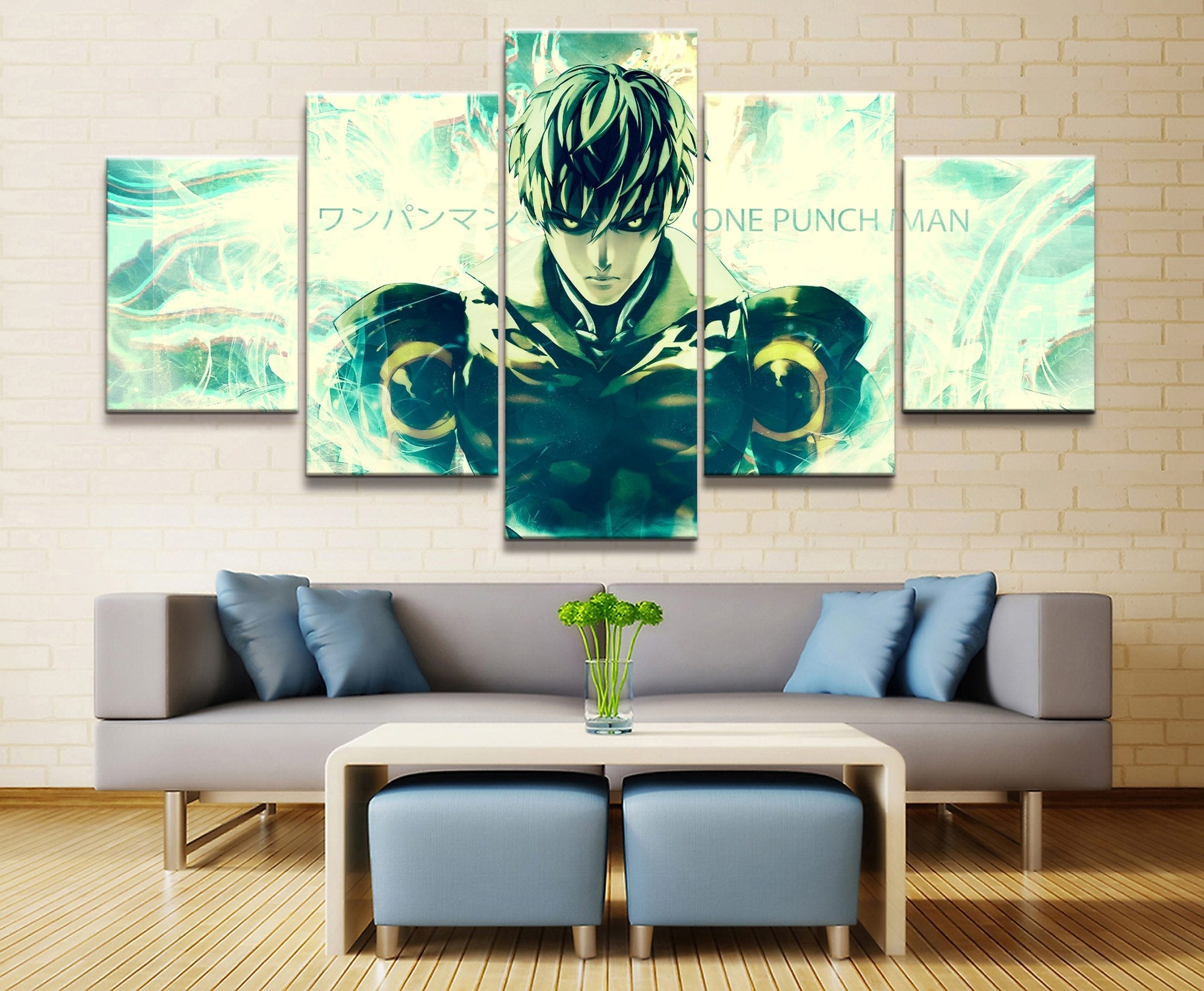 One Punch Man Genos 'Demon Cyborg' 9 Anime Canvas Wall Art